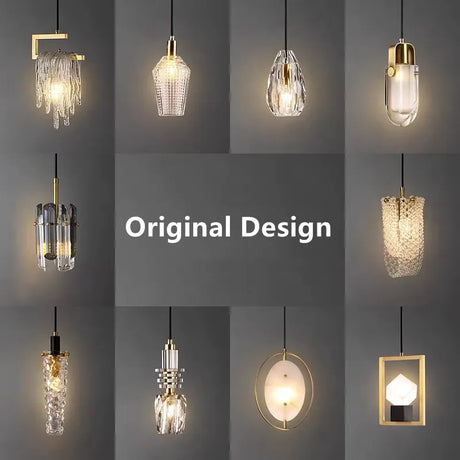 Modern Remote Control LED Ceiling Chandelier 2023 Luster's New Trend Crystal Hanging Light Bedroom Bedside Pendant Lamp Nightlight