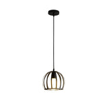 Modern Cage Pendant Light E27 Iron Minimalist Vintage Scandinavian Loft Pyramid Pendant Lamp Metal Hanging Ceiling Lamp Fixtures