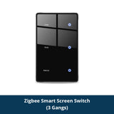 Zigbee DIY Smart Light Switch with Touch Display (Black) - US Standard Tuya Switch