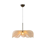 Nordic Fabric Led Flower Pendant Light For Living Room Loft Hanging Lamps Home Decoration Cream Style Dedroom Lustre Chandelier