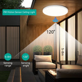 Modern Radar Motion Sensor LED Ceiling Light - 220V Flush Mount Smart Lamp