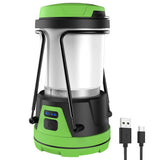 2 in 1 Portable LED Camping Lantern USB Rechargeable Work Light Outdoor Searchlight Power Bank Tent Lamp Infinite Dimming 3 Colors