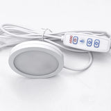 Ultra-Thin 8mm USB 5V 3W Dimmable Mini LED Circular Spotlight - Surface Mount Ceiling & Exhibition Cabinet Puck Light