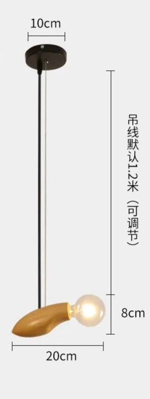 Minimalist Creative Chandelier Dining room Bedroom Living Room Bar Clothing Store restaurant Vintage Wooden Pendant Lights Hot