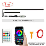 43.31" Streamer Car Ambient Light - RGB 64 Color Universal LED Interior Strip