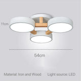 Nordic Modern Macaron Ceiling Lamp Chandelier Bedroom Minimalist Wood Home Decor Living Room Kitchen LED Lighting Fixtures