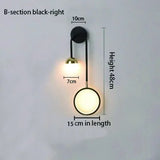 Indoor wall lamp bedroom bedside modern minimalist staircase aisle Nordic light luxury creative living room background light