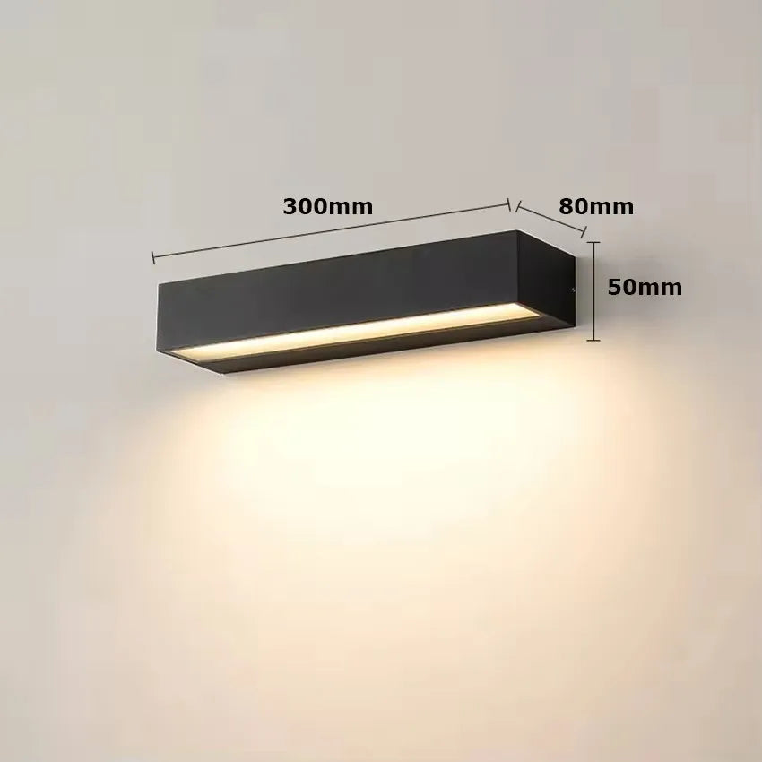 IP65 Waterproof Outdoor Wall Light Sconce - Modern Exterior Lighting Fixture for Porch, Balcony, Garden, Yard & Gate