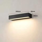 IP65 Waterproof Outdoor Wall Light Sconce - Modern Exterior Lighting Fixture for Porch, Balcony, Garden, Yard & Gate