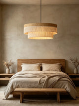 French Retro Tassel Pendant Light Vintage Living Room Bedroom Dining Room Light American Retro High-end Creative Room Main Light