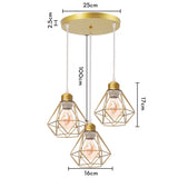 Vintage Pendant Lamp Iron Frame Ceiling Lighting Paint Restaurant Teahouse Chandelier Indoor Wrought Metal Modern Pendant Lights