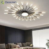 Modern Rotating Pen Tip LED Ceiling Light - Creative Sculptural Art Chandelier