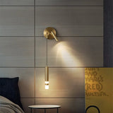 Nordic Luxury Wall Lamp with Reading Spotlight - Modern Linear LED Sconce
