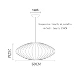 Denmark Designer Silk Pendant Lamp Living Room Hotel Hall Restaurant Hanglamp Home Decoration LED Lighting Factory Direct Sales