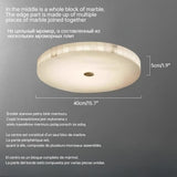 Spanish Alabaster & Marble Ceiling Lamp - All-Copper Round Luxury Light