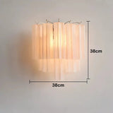 Italian Murano Glass LED Wall Lamp - Luxury Decorative Sconce Light Fixture for Bedroom Bedside, Living Room & Restaurant