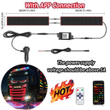 LED Truck Pixel Panel - Custom "Devil Eye" Scrolling Text Windshield Display