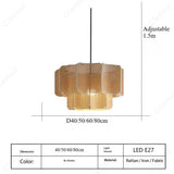 Wabi-sabi Style Rattan Pendent Lamp Vintage Zen Lighting Fixture for Dining Room Parlor Bedroom Guesthouse Bar Counter Luminaire
