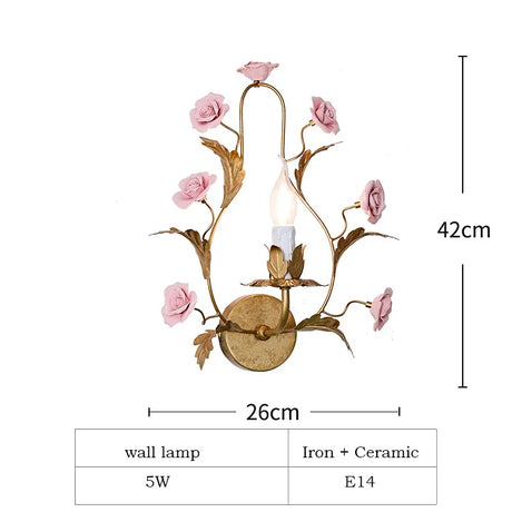 Nordic Light Luxury E14 LED Chandelier Rose Copper Ceramic Pendent Lamp Restaurant Living Room Bedroom Home Lighting Decoration