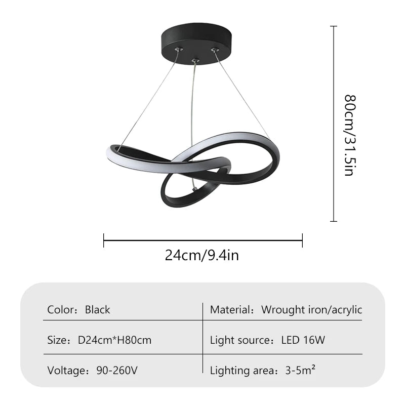 Modern LED Ceiling Pendant Lamp Dining Room Corridor Lamp Bedroom Living Room Personality Creativity Simple Illumination Light