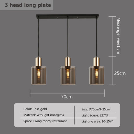 Modern LED Glass Pendant Light Foyer Dining Bedroom pendant lighting Coffee Living Room Restaurant Hotel Indoor Hanging Lamp