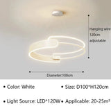 Minimalist Nordic LED Pendant Light Modern Home Decor Dining Room Bedroom Hanging Lamp Round Acrylic Chandelier