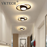 LED Ceiling Lamp Corridor Balcony Black white Indoor chandelier Ceiling Light for Bedroom Living Room Aisle Decoration 86-265V