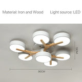 Nordic Modern Macaron Ceiling Lamp Chandelier Bedroom Minimalist Wood Home Decor Living Room Kitchen LED Lighting Fixtures