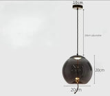 Nordic Designer Glass Pendant Lamp - Postmodern Luxury Single Head Light