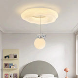 White Bear Cloud Ceiling Lights Children's Room Light Modern Cream Style Warm Boy Girl Bedroom Baby Room Ceiling Lamps