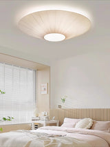 Ceiling light simple round whtie fabric lamp foyer creative flying saucer light Living Room restaurants hotel lobby lighting E27