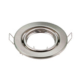 Round Adjustable LED Recessed Frame - Metal Spotlight Fitting for GU10 & MR16