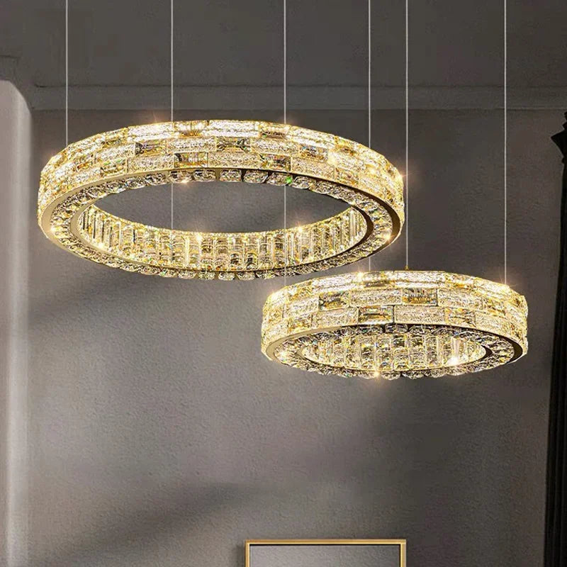 Nordic-style Luxurious Crystal Chandeliers, Led Lights, Pendant Ceiling Lamps, Suspended Chandeliers, Home Decorations, Lighting