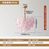 French Luxury Crystal Living Room Pendant Light Internet Famous Creative Shell Light Romantic Clover Pendant Light
