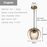 Modern Glass Pendant lamp Nordic Suspension Chandeliers for Living Dining Room Kitchen Bedside Hanging Lamp Fixture Luster