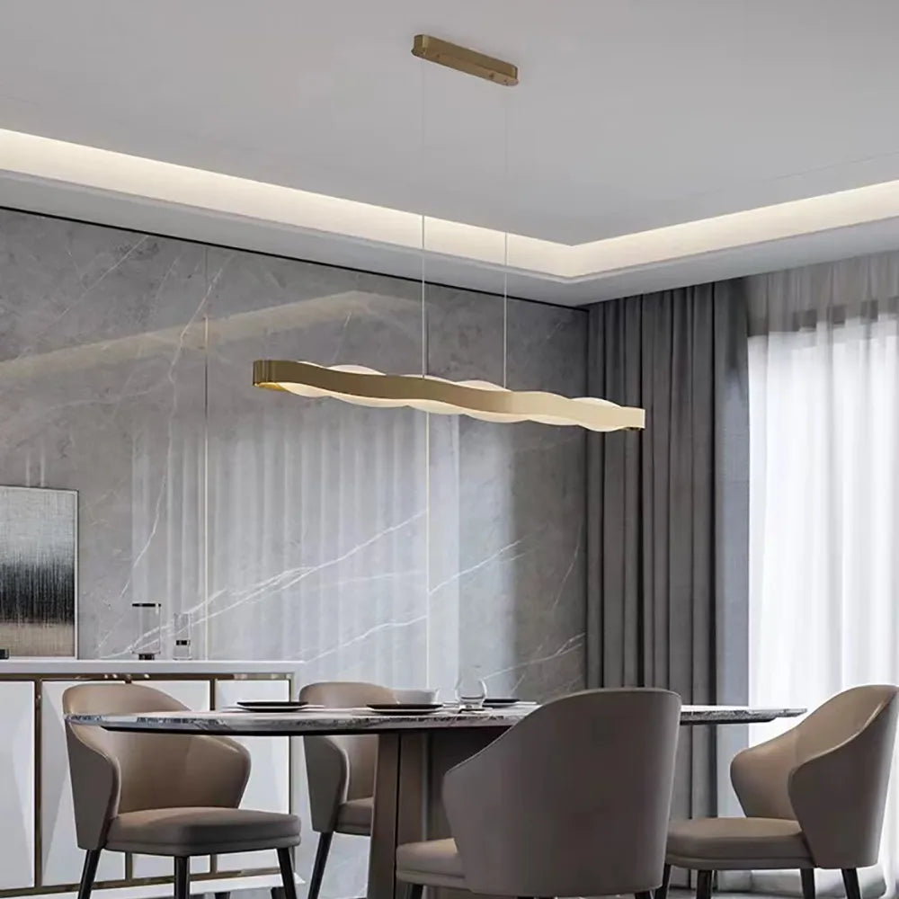 2025 Modern Luxury LED Pendent Lamp For Living Room Bedroom Dining Room Kitchen Hanging Light Round Ring Art Chandelier Lighting