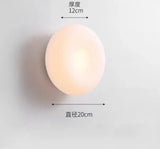 Modern Nordic round LED wall lamp bedroom balcony entrance porch lamp warm guest dining room ceiling light chandelier