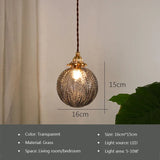 Nordic Glass Small Pendant Lights Brass Restaurant Chandelier for Living Dining Room Kitchen Bedroom Bedside Hanging Lamp