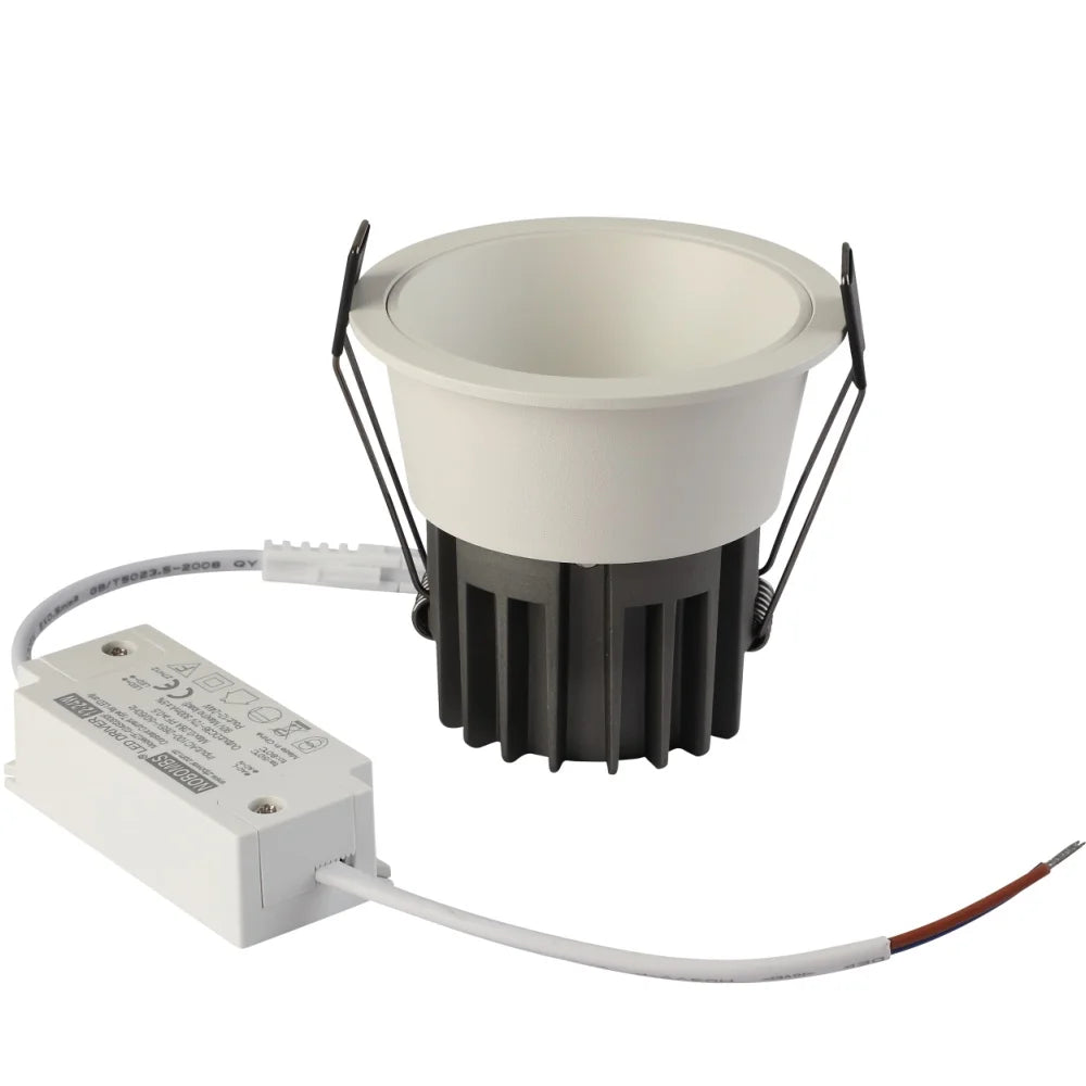 Dimmable LED Downlight Recessed Ceiling Lamp Spotlight Aluminum LED COB Light 5W 10W 12W 18W 20W 24W AC110V 220V Home Office Store