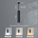 Black LED Pendant Lights GU10 Room Decor Retro Living Room Chandelier Hanging Fixture for Kitchen Table Bedroom Dining Room