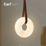 Spanish High-end Light Luxury Natural Marble Pendant Light Living Room Bedroom Background Wall Study Decoration Pendant Light