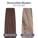 44&quot; Atlas Espresso Remote Control Ceiling Fan, 4 Blades Ceiling Fans with Led Light  Chandelier Fan  Home Appliance