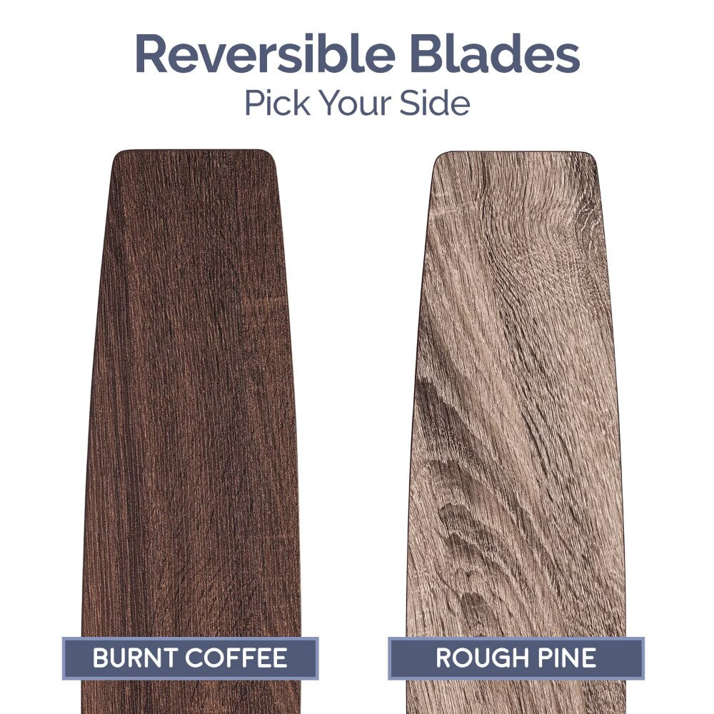 44&amp;quot; Atlas Espresso Remote Control Ceiling Fan, 4 Blades Ceiling Fans with Led Light  Chandelier Fan  Home Appliance