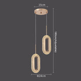 Modern Crystal LED Pendant Lamp - Luxury Indoor Lighting for Home Decor