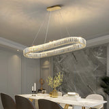 Modern Luxury Crystal Pendant Lights Home Dining Room Bar LED Lighting Lustre Decoration Indoor Ceiling Chandelier Lamp Fixtures