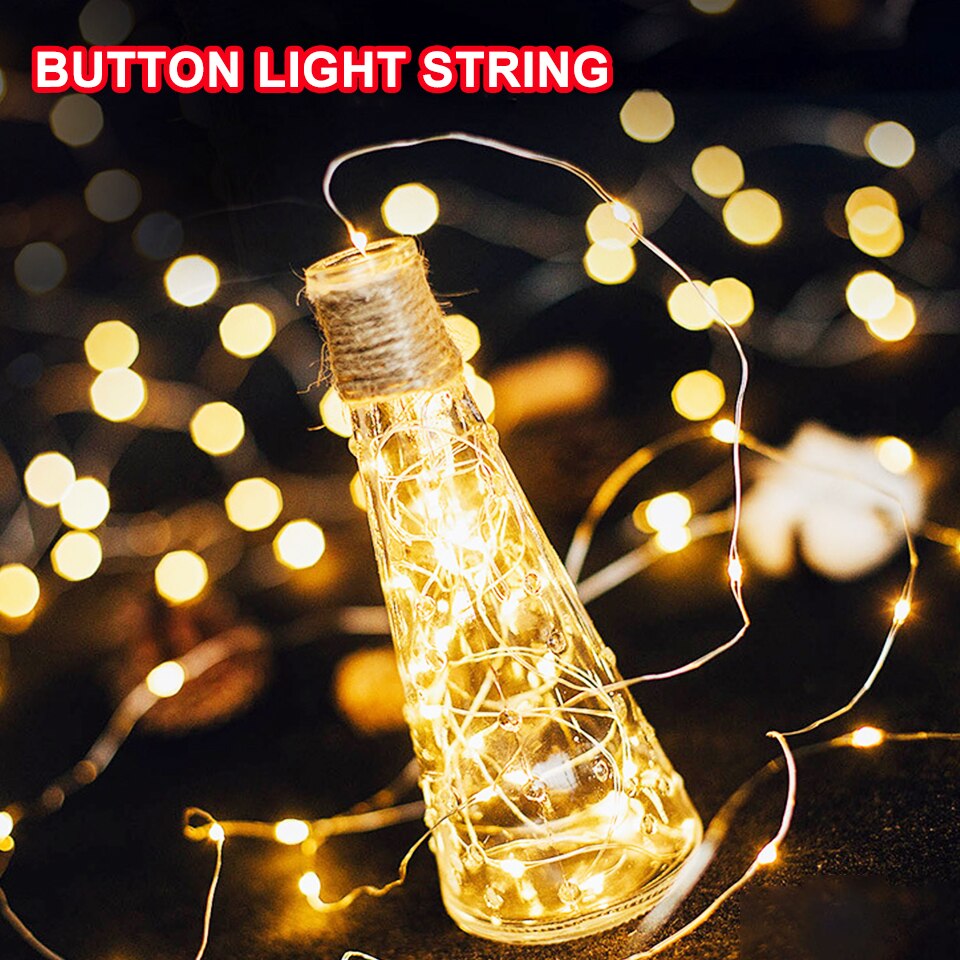 LED Fairy Light Mini Christmas Light Copper Wire String Light Waterproof CR2032 Battery for Wedding Xmas Garland Party