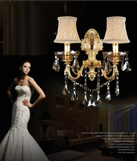 Fashion crystal wall lamp Sconce Light candle wall lamps stair lamp bedroom bedside lamp mirror light