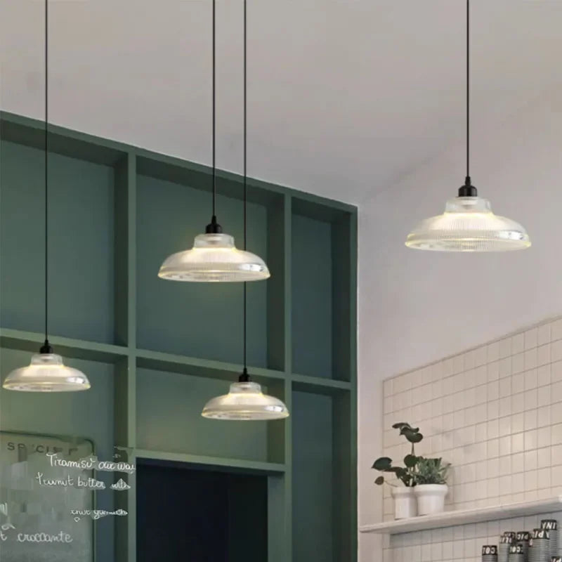 Nordic Glass Pendant Lamp Glass Lampshade Multiple styles Bedroom Living Room Kitchen Dining Restaurant Home Decor Hanging Light