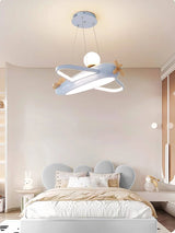2026 Children's Room Airplane Chandelier - Creative LED Bedroom Pendant Light