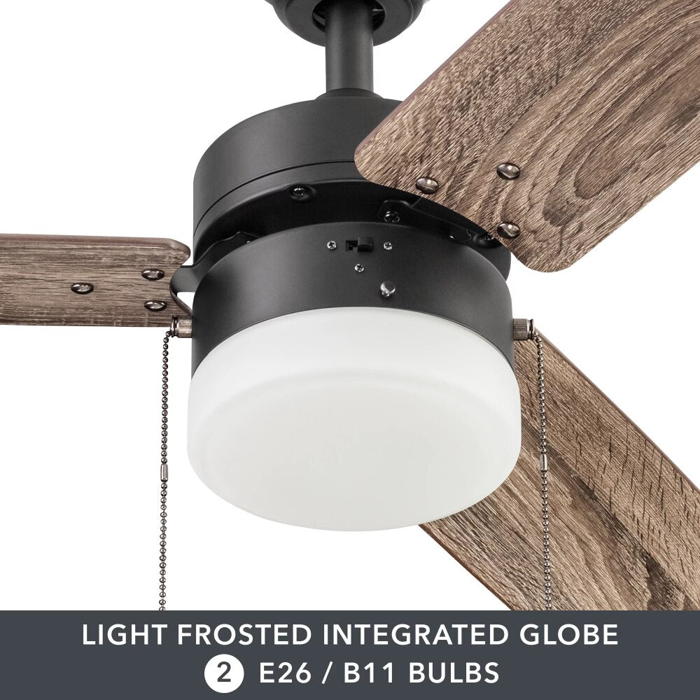 Oil-Rubbed Bronze 3 Blade Ceiling Fans Room Decor Home Fan  Ceiling Fan with Led Light